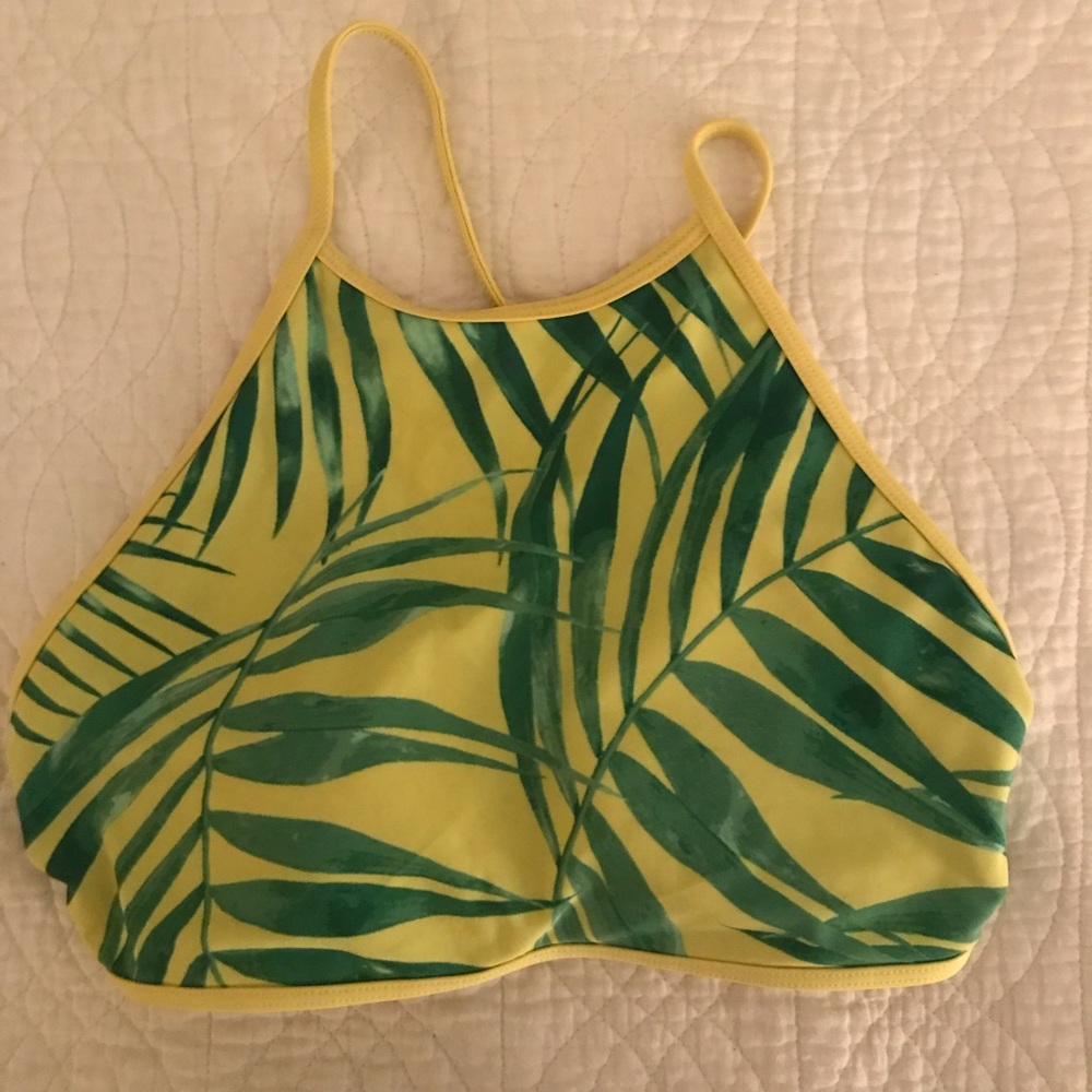 Aerie high neck bikini top